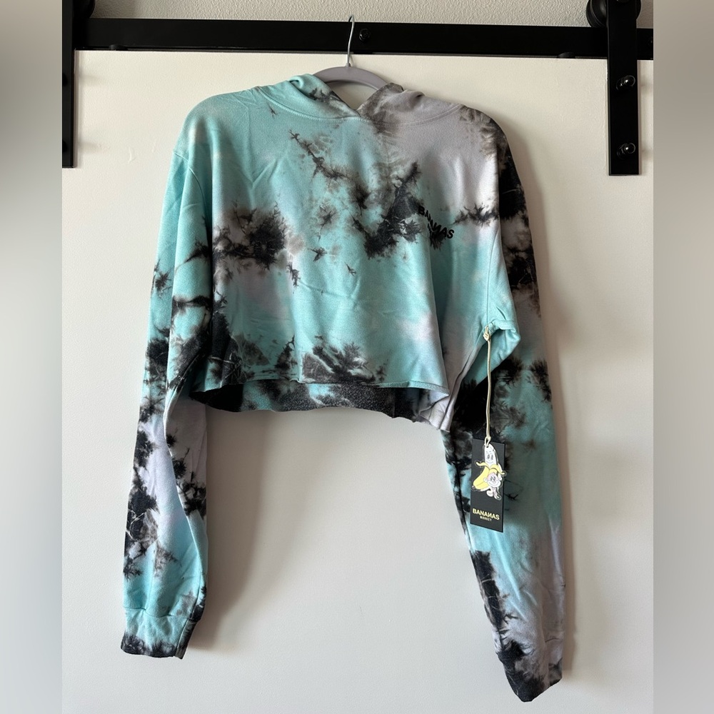 Bananas Monkey Woman’s Size S/M Cropped Hoodie